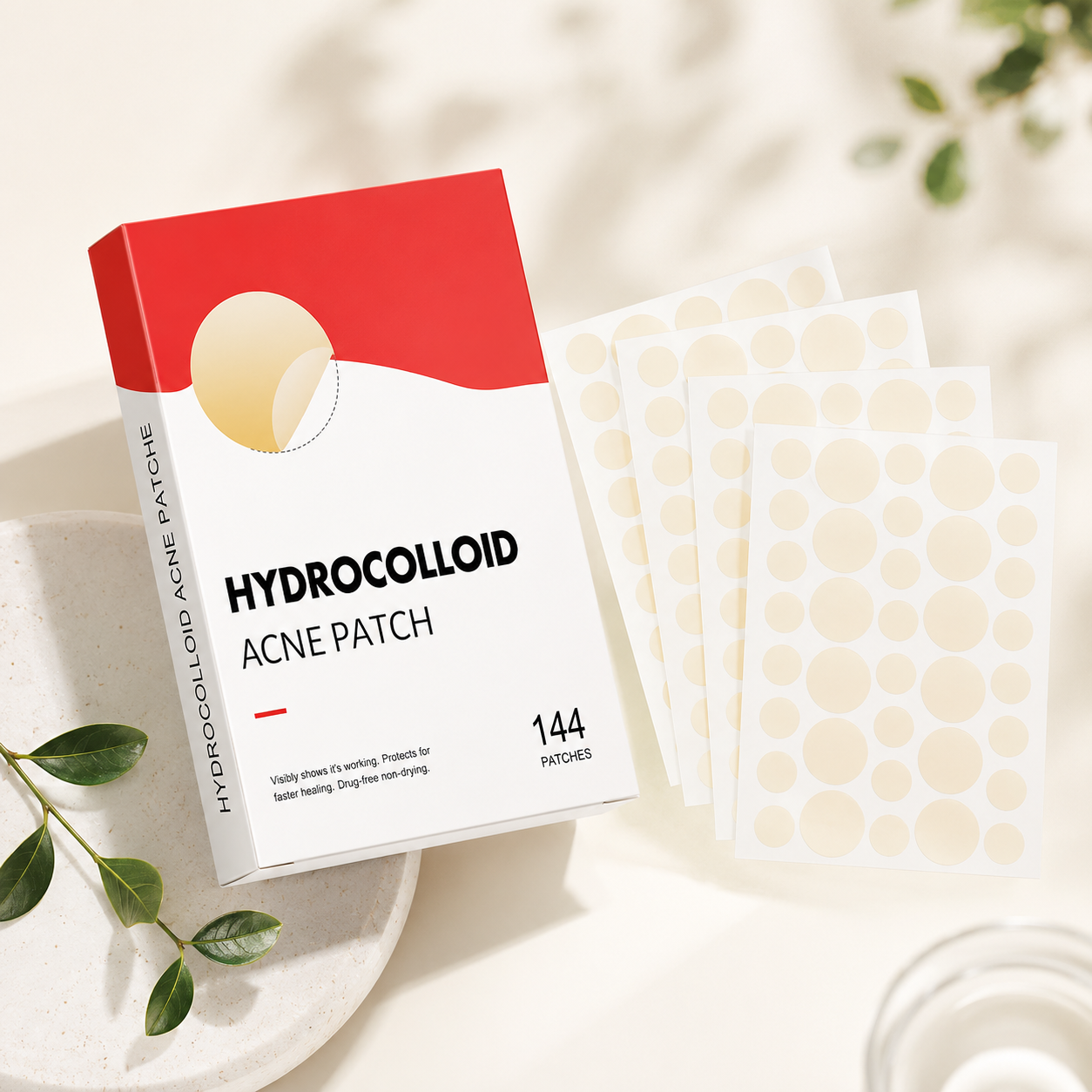 Clear Blemish Patches - 144 Pack