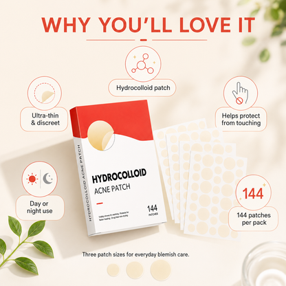 Clear Blemish Patches - 144 Pack