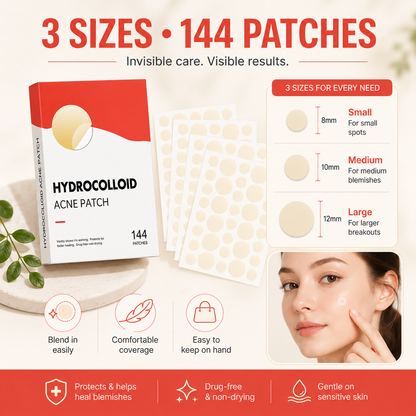 Clear Blemish Patches - 144 Pack
